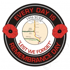 Suez Canal Zone Veterans Remembrance Day Sticker